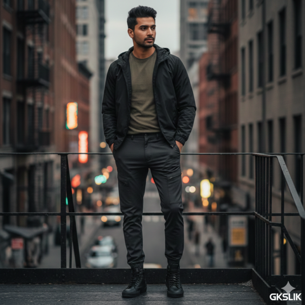 Apex Slim-Fit Urban Cargo Pants – Stealth Edition