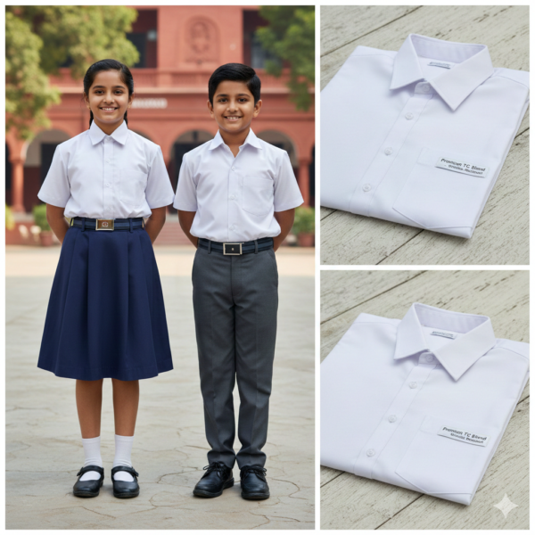 white color school uniform
